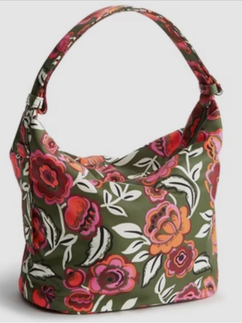 Vera Bradley Astoria Shoulder Bag Bubbly Glowers Green NWT